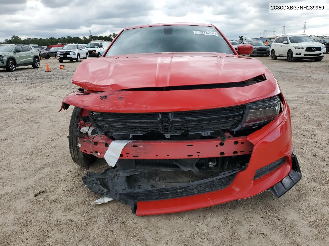 2022 Dodge Charger Sxt VIN: 2C3CDXBG7NH239959 Lot: 72975354