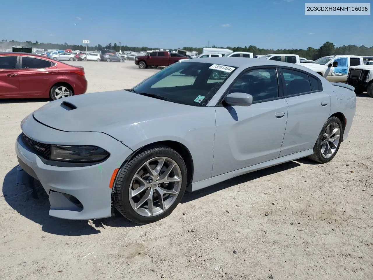 2022 Dodge Charger Gt VIN: 2C3CDXHG4NH106096 Lot: 73001484