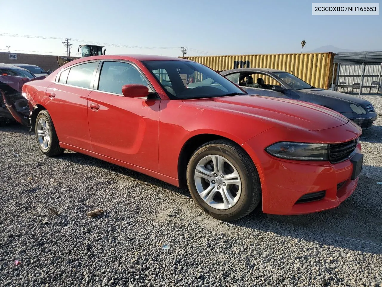 2022 Dodge Charger Sxt VIN: 2C3CDXBG7NH165653 Lot: 73156114