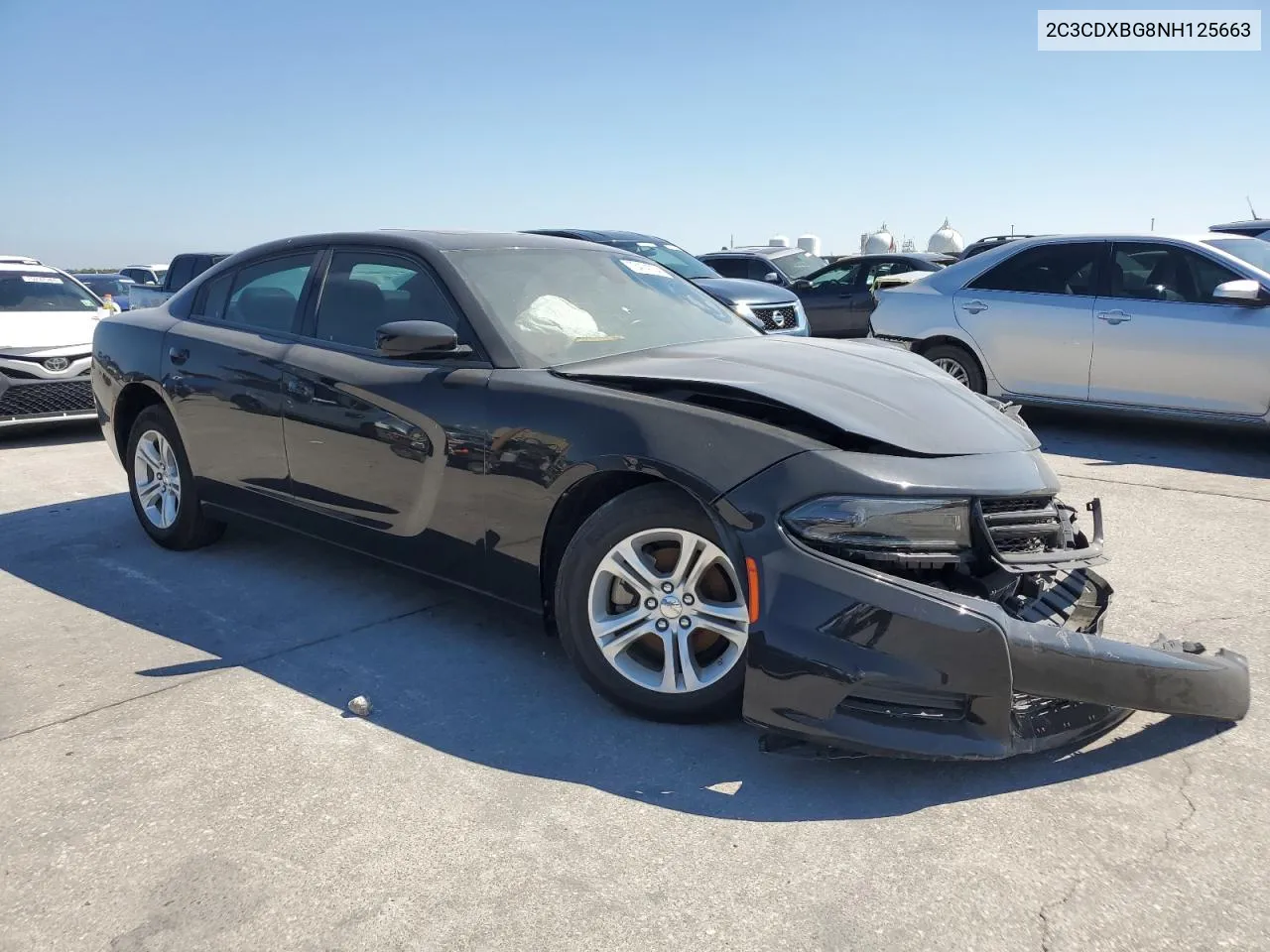 2022 Dodge Charger Sxt VIN: 2C3CDXBG8NH125663 Lot: 73474254