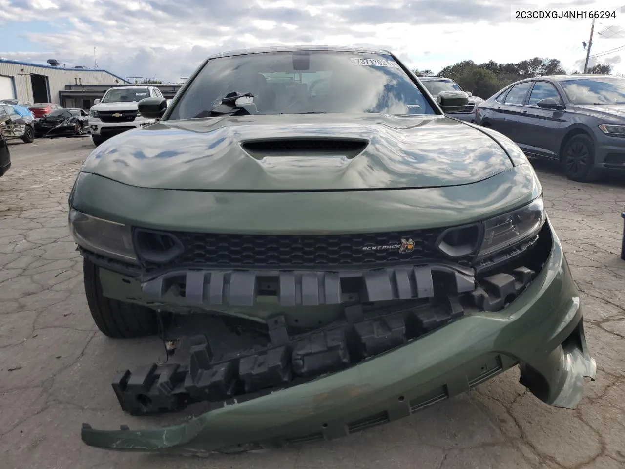 2022 Dodge Charger Scat Pack VIN: 2C3CDXGJ4NH166294 Lot: 73712024