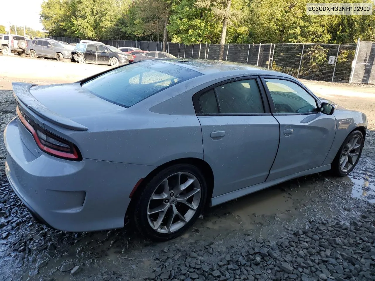 2022 Dodge Charger Gt VIN: 2C3CDXHG2NH192900 Lot: 74512464