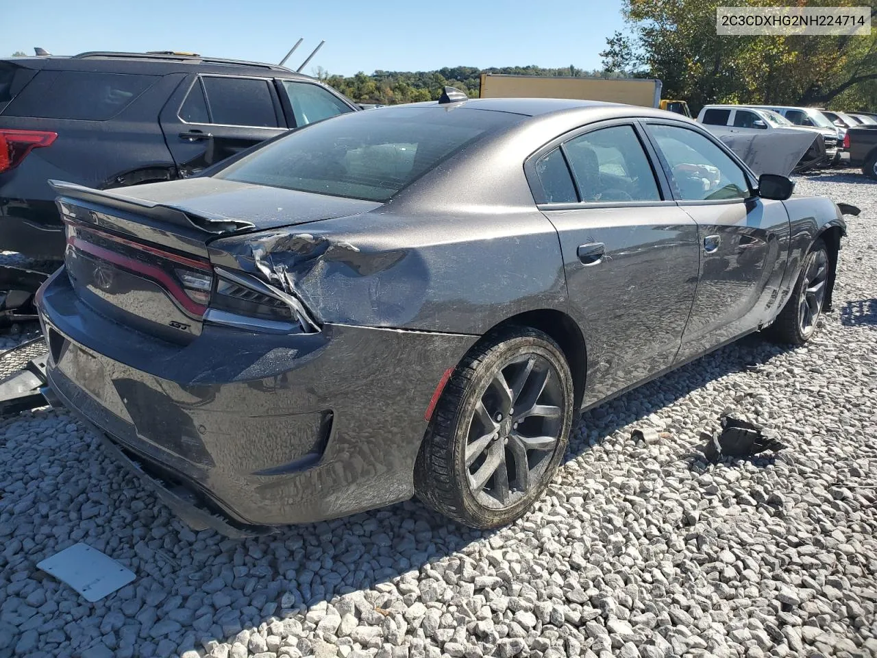 2022 Dodge Charger Gt VIN: 2C3CDXHG2NH224714 Lot: 74731504