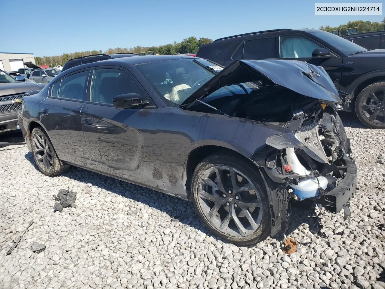 2022 Dodge Charger Gt VIN: 2C3CDXHG2NH224714 Lot: 74731504