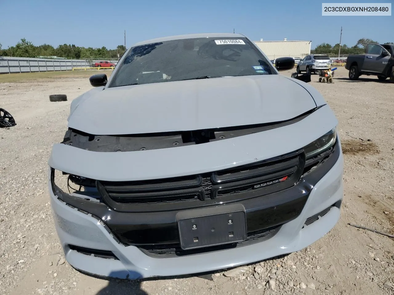 2022 Dodge Charger Sxt VIN: 2C3CDXBGXNH208480 Lot: 75010084