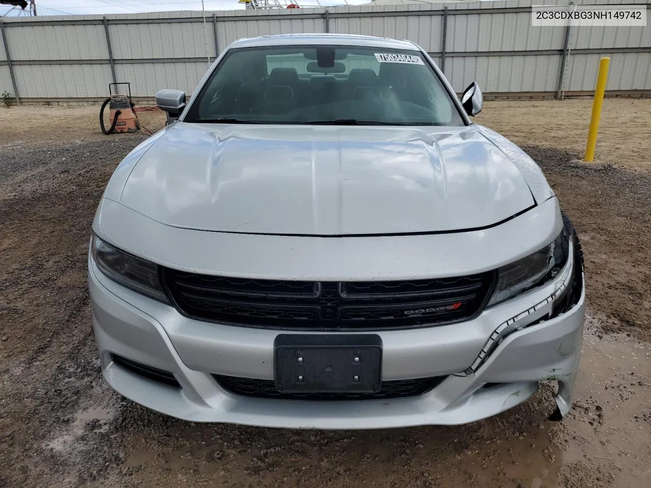 2022 Dodge Charger Sxt VIN: 2C3CDXBG3NH149742 Lot: 75034644