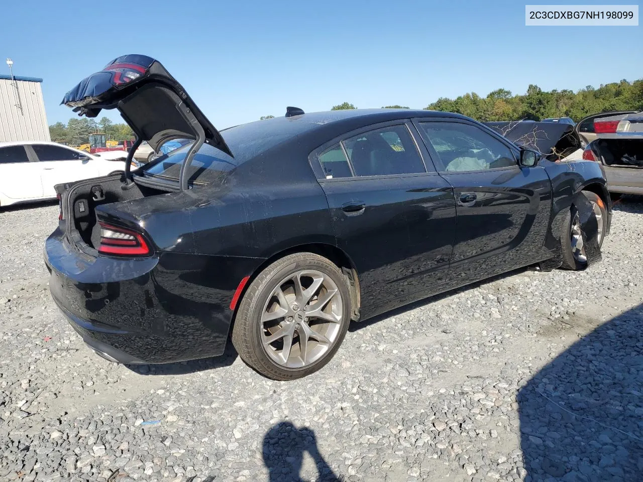 2022 Dodge Charger Sxt VIN: 2C3CDXBG7NH198099 Lot: 75187364