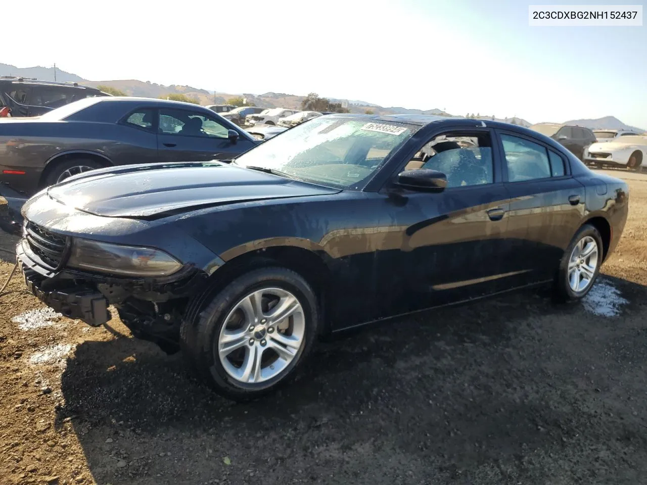 2022 Dodge Charger Sxt VIN: 2C3CDXBG2NH152437 Lot: 75233994