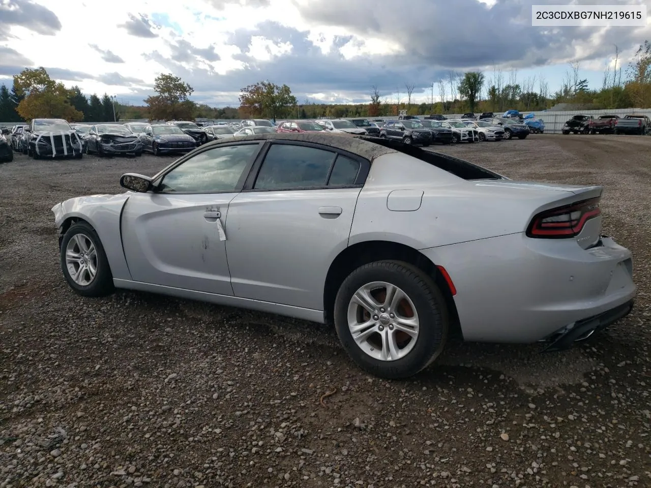 2022 Dodge Charger Sxt VIN: 2C3CDXBG7NH219615 Lot: 75251304