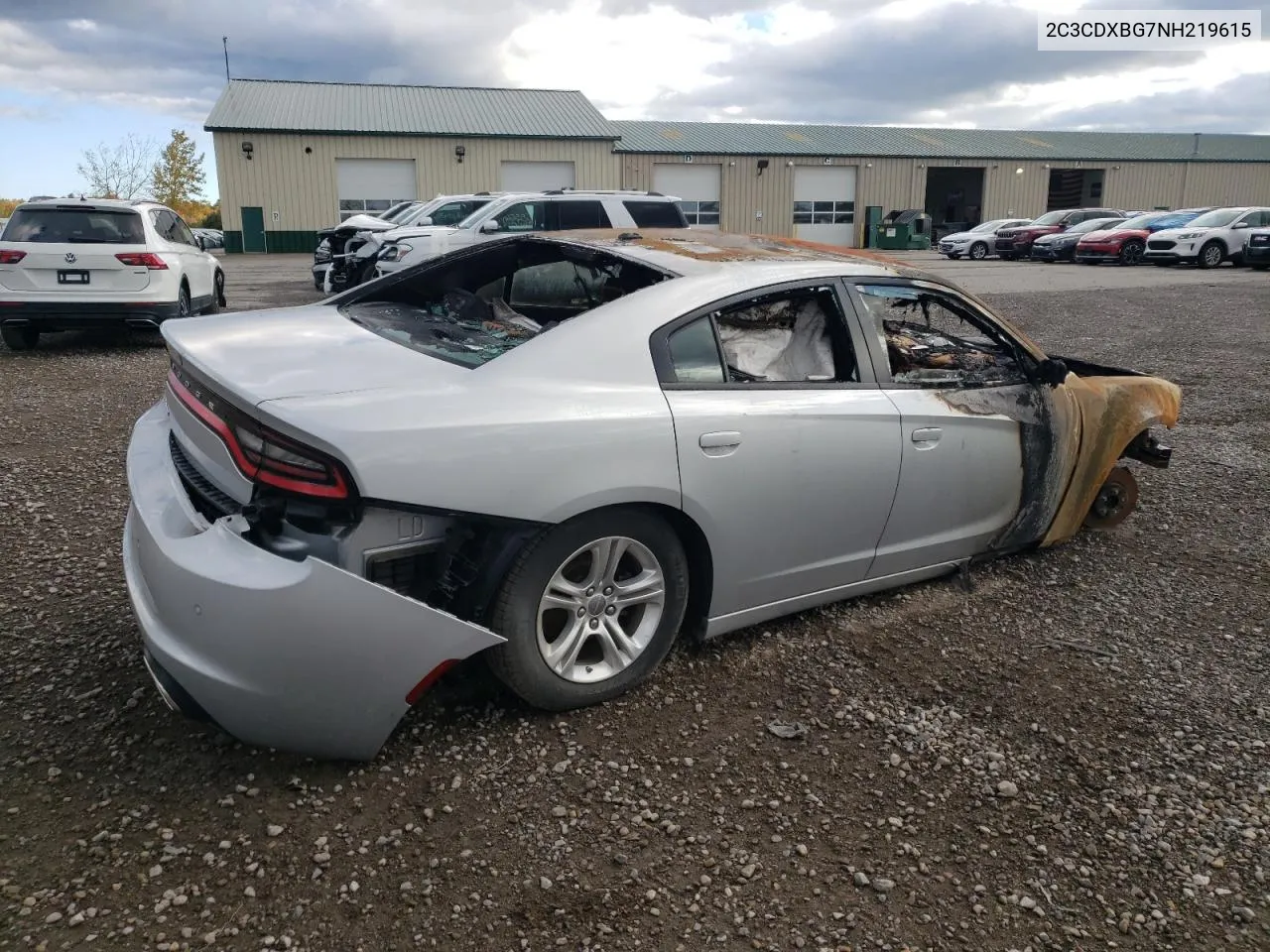 2022 Dodge Charger Sxt VIN: 2C3CDXBG7NH219615 Lot: 75251304