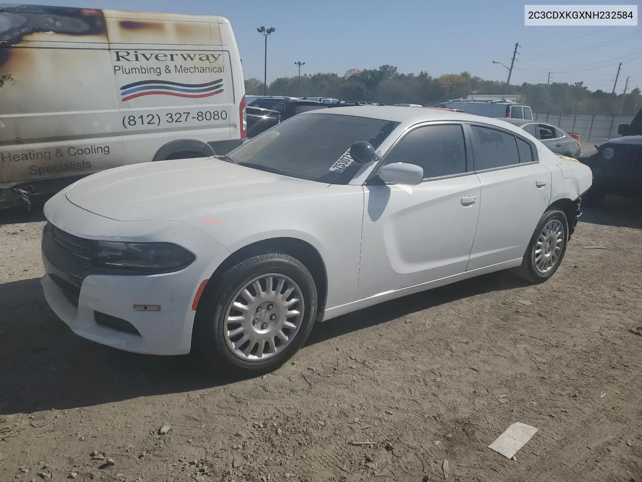 2022 Dodge Charger Police VIN: 2C3CDXKGXNH232584 Lot: 75307104