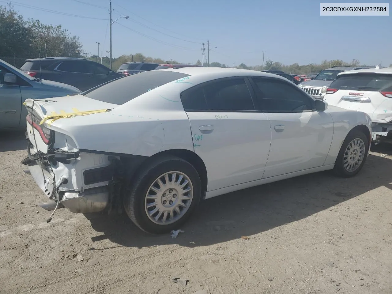 2022 Dodge Charger Police VIN: 2C3CDXKGXNH232584 Lot: 75307104