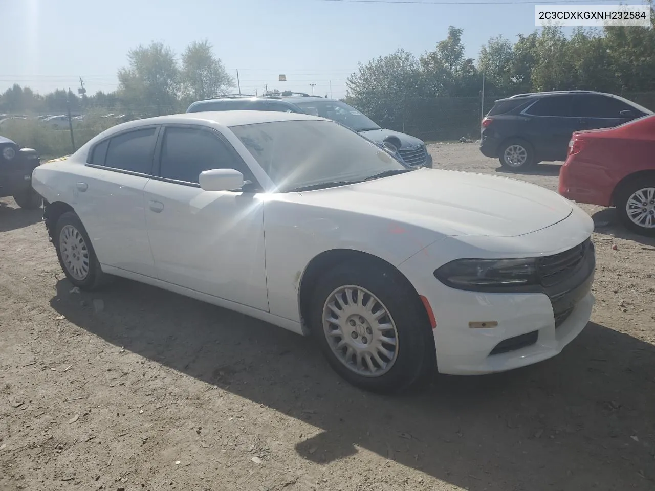 2022 Dodge Charger Police VIN: 2C3CDXKGXNH232584 Lot: 75307104