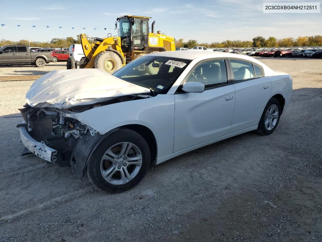 2022 Dodge Charger Sxt VIN: 2C3CDXBG4NH212511 Lot: 75310764