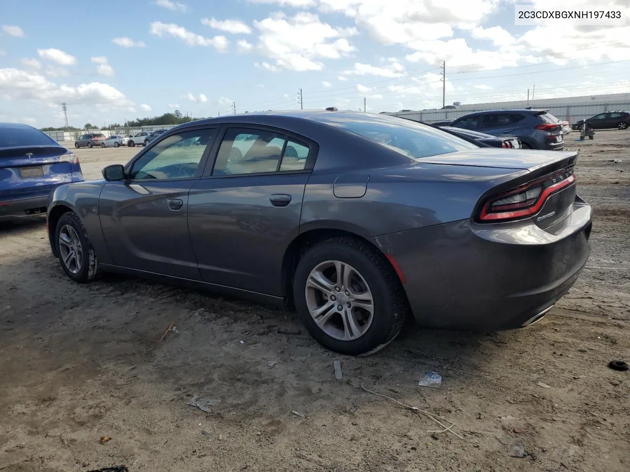 2022 Dodge Charger Sxt VIN: 2C3CDXBGXNH197433 Lot: 75679624