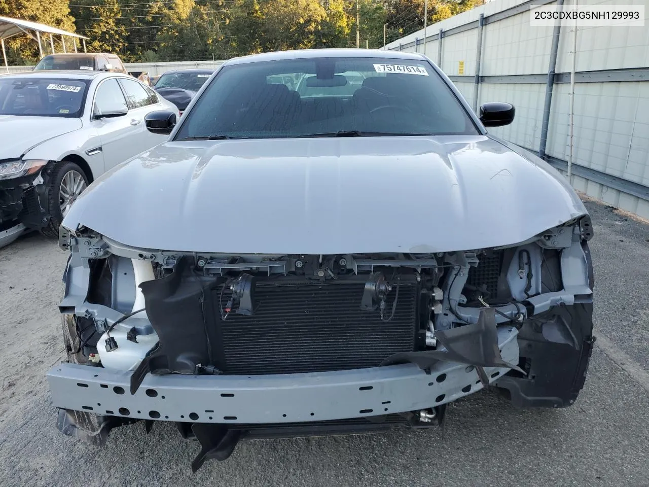 2022 Dodge Charger Sxt VIN: 2C3CDXBG5NH129993 Lot: 75747614