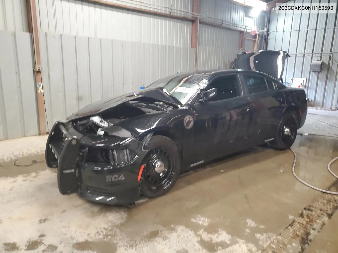 2022 Dodge Charger Police VIN: 2C3CDXKG0NH150590 Lot: 76006184