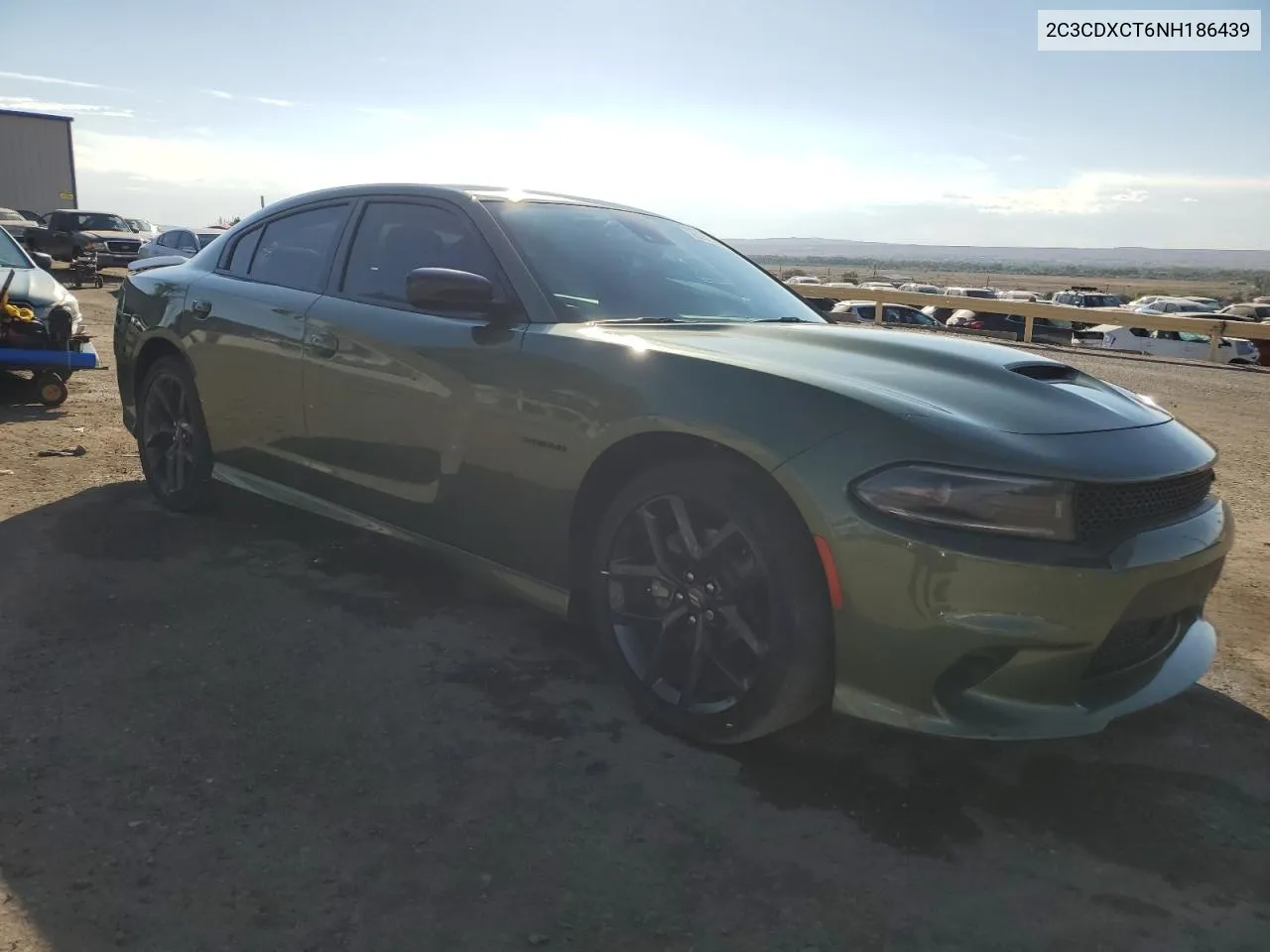 2022 Dodge Charger R/T VIN: 2C3CDXCT6NH186439 Lot: 76141104