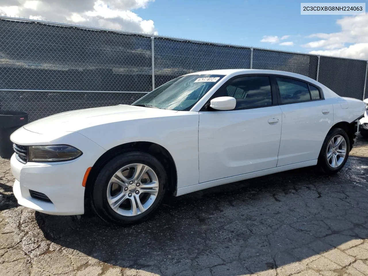 2022 Dodge Charger Sxt VIN: 2C3CDXBG8NH224063 Lot: 76390104