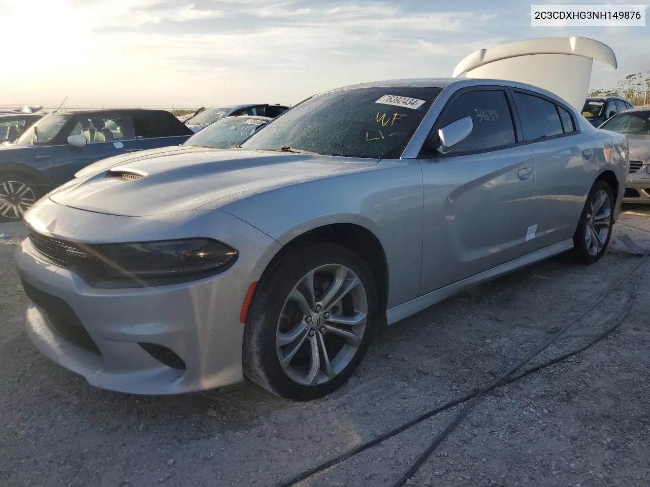 2022 Dodge Charger Gt VIN: 2C3CDXHG3NH149876 Lot: 76392434