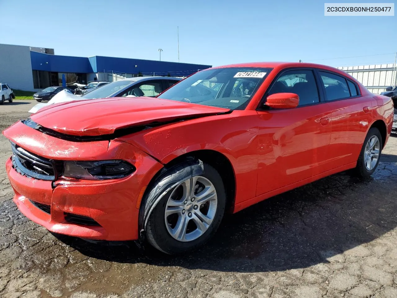 2022 Dodge Charger Sxt VIN: 2C3CDXBG0NH250477 Lot: 76471844