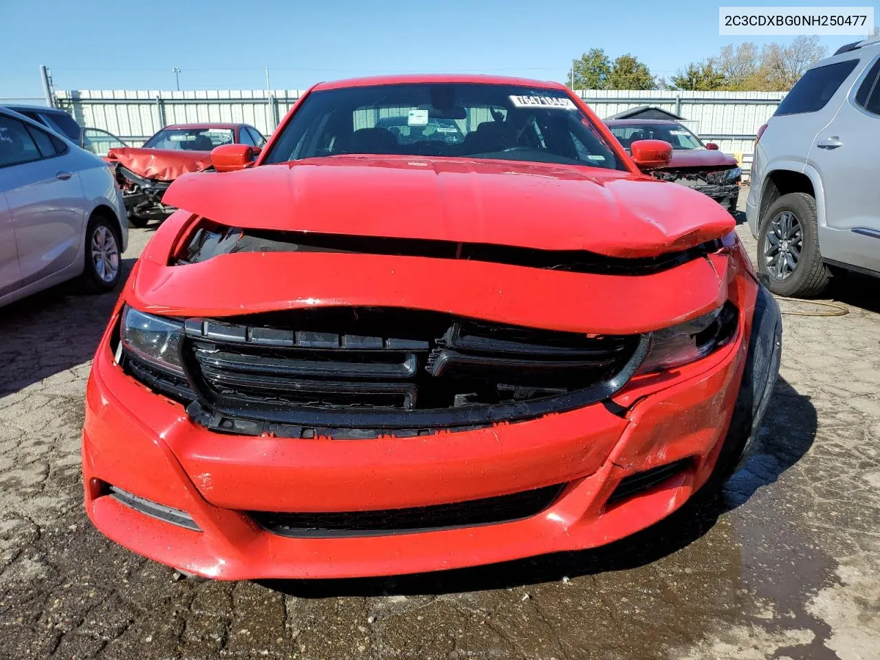 2022 Dodge Charger Sxt VIN: 2C3CDXBG0NH250477 Lot: 76471844