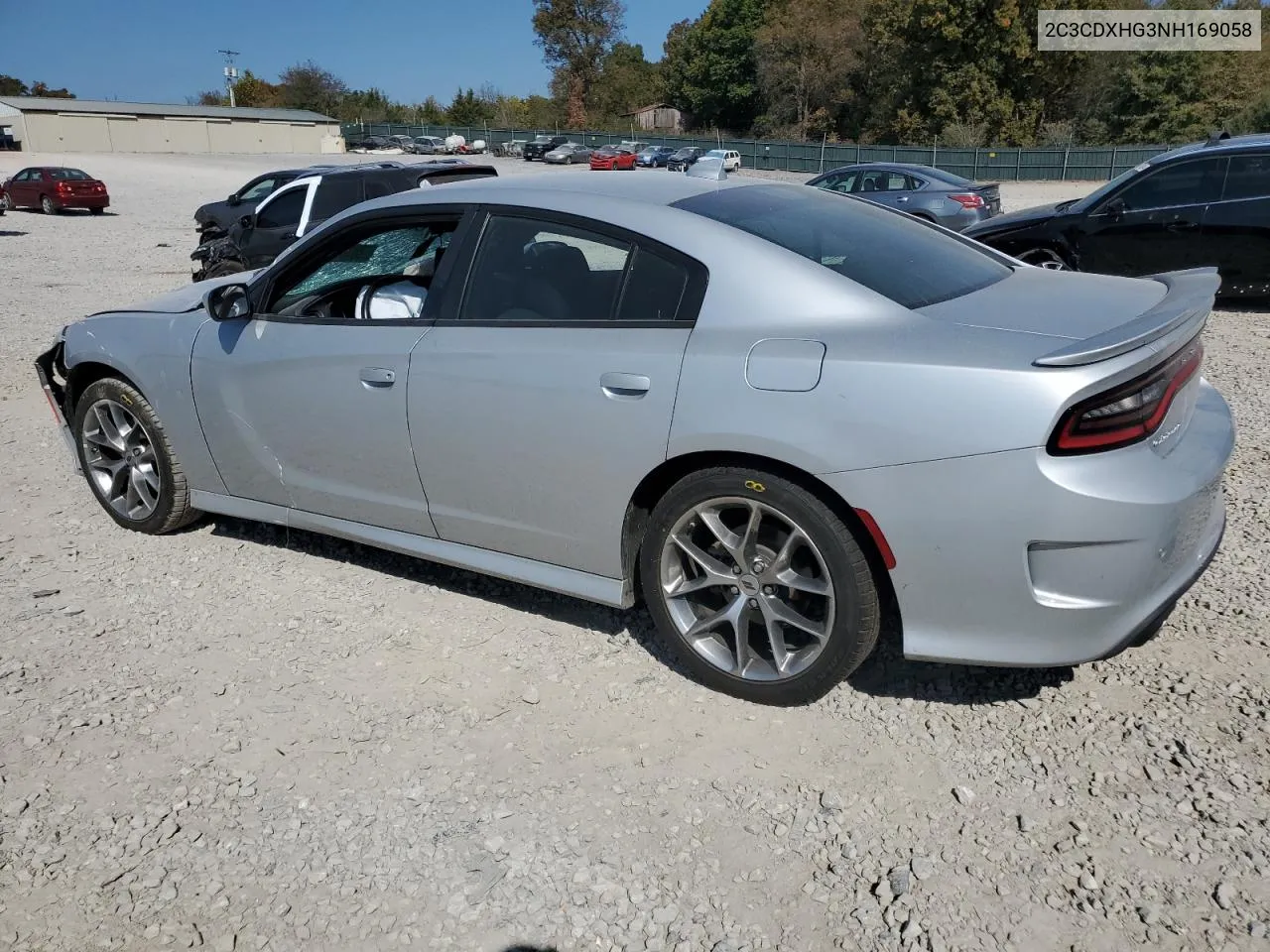 2022 Dodge Charger Gt VIN: 2C3CDXHG3NH169058 Lot: 76938214