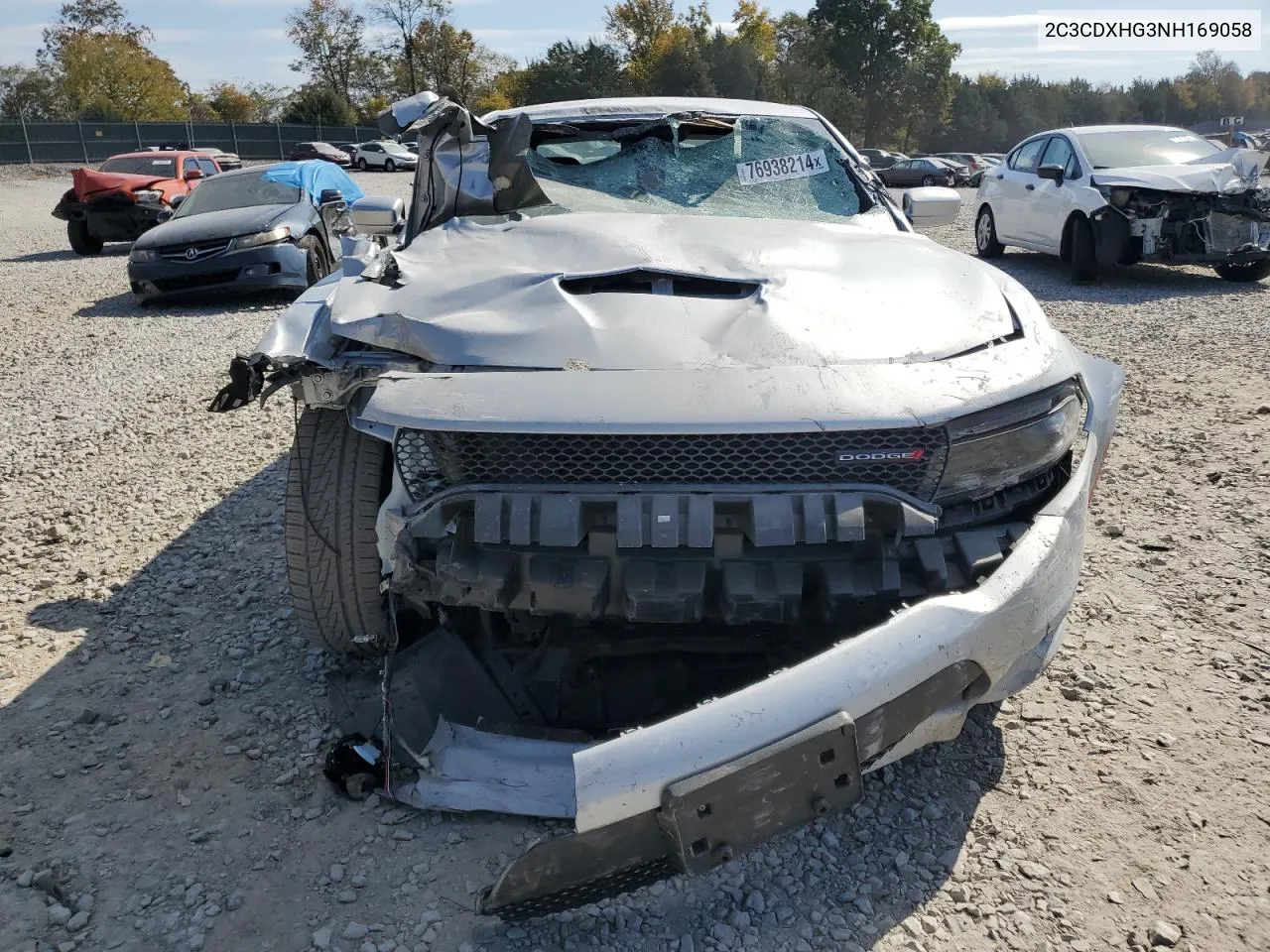 2022 Dodge Charger Gt VIN: 2C3CDXHG3NH169058 Lot: 76938214