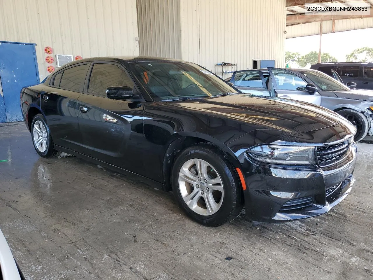 2022 Dodge Charger Sxt VIN: 2C3CDXBG0NH243853 Lot: 77095484