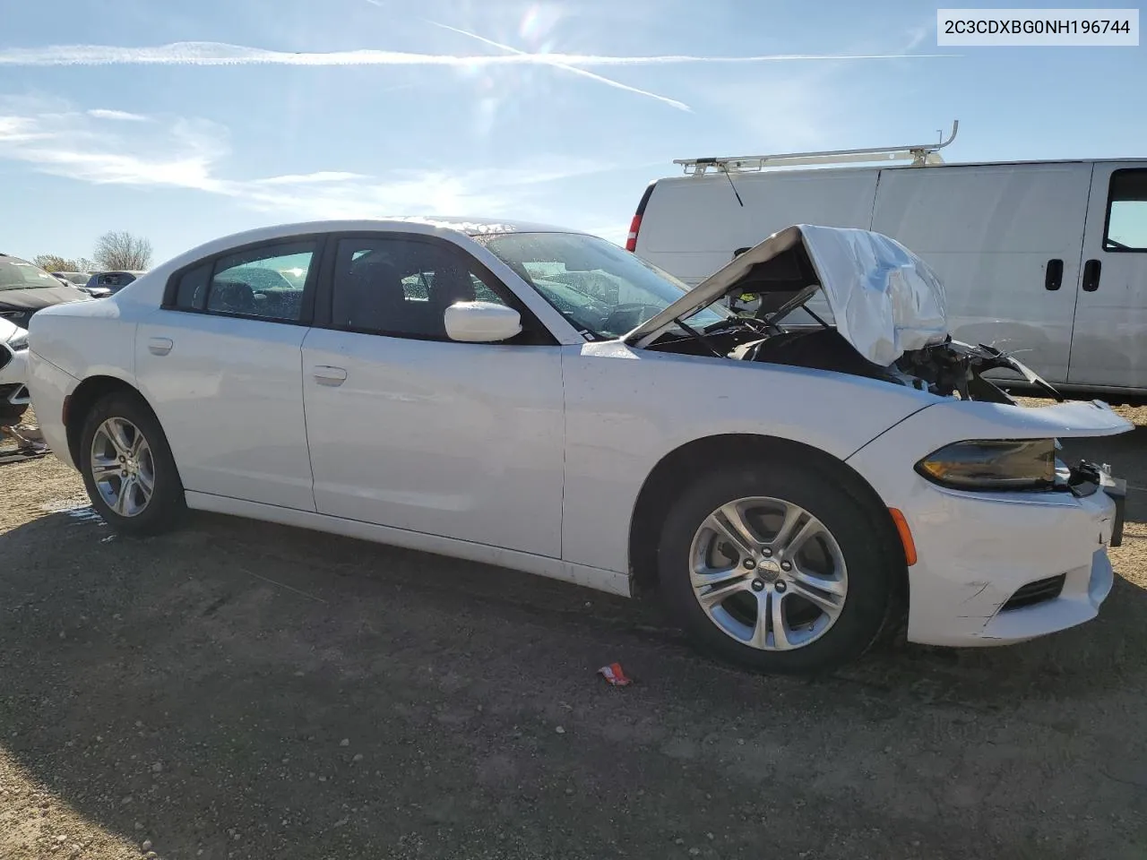 2022 Dodge Charger Sxt VIN: 2C3CDXBG0NH196744 Lot: 77660494