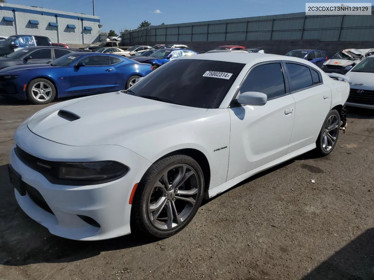 2022 Dodge Charger R/T VIN: 2C3CDXCT3NH129129 Lot: 77882414