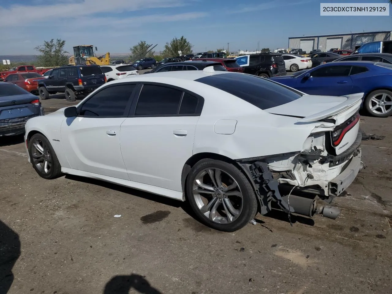 2022 Dodge Charger R/T VIN: 2C3CDXCT3NH129129 Lot: 77882414