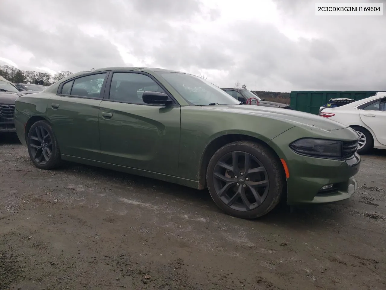 2022 Dodge Charger Sxt VIN: 2C3CDXBG3NH169604 Lot: 77969044