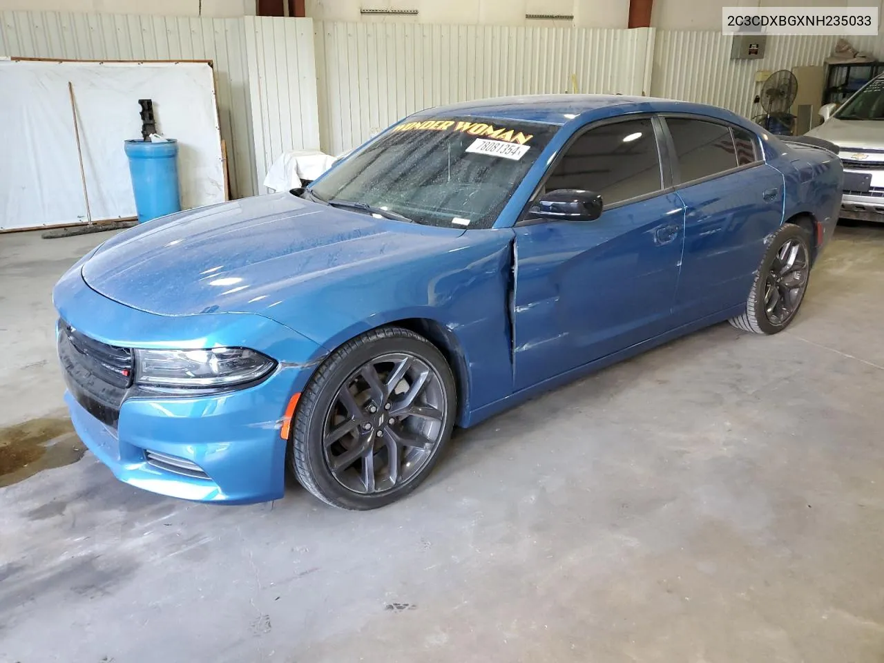 2022 Dodge Charger Sxt VIN: 2C3CDXBGXNH235033 Lot: 78081354