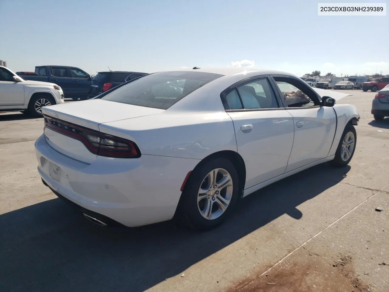 2022 Dodge Charger Sxt VIN: 2C3CDXBG3NH239389 Lot: 78180064