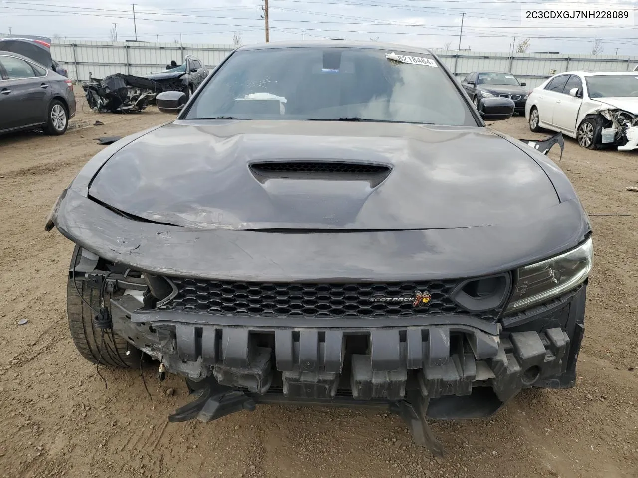 2022 Dodge Charger Scat Pack VIN: 2C3CDXGJ7NH228089 Lot: 78218464