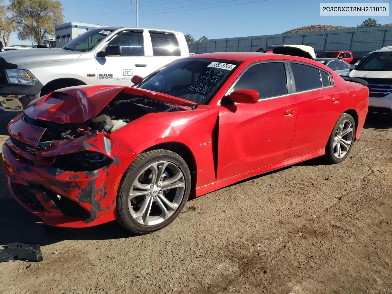 2022 Dodge Charger R/T VIN: 2C3CDXCT8NH251050 Lot: 78551744