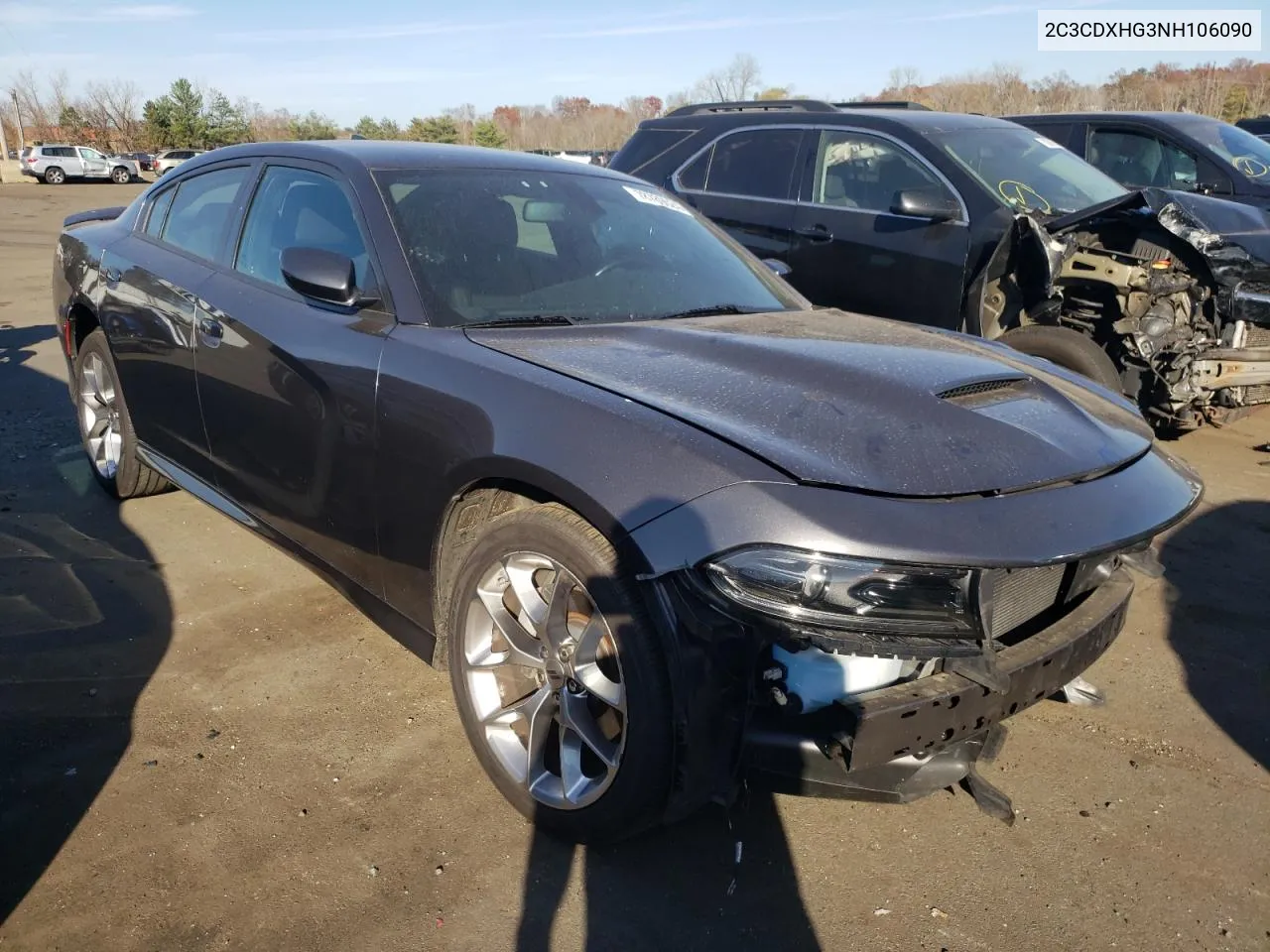 2022 Dodge Charger Gt VIN: 2C3CDXHG3NH106090 Lot: 78789024