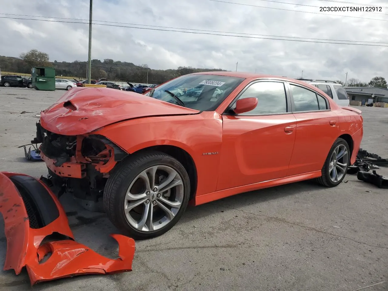 2022 Dodge Charger R/T VIN: 2C3CDXCT5NH122912 Lot: 79308234