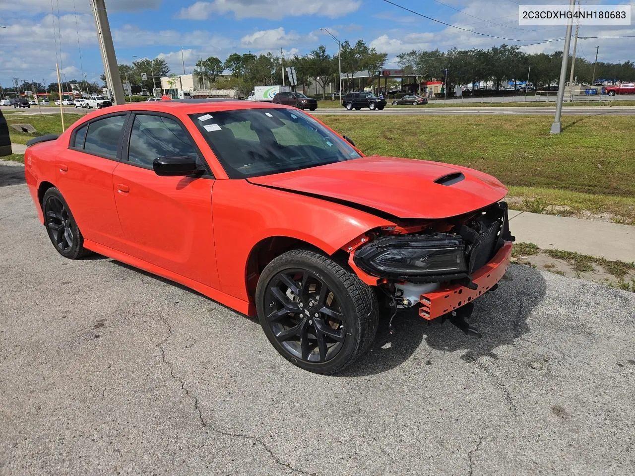 2022 Dodge Charger Gt VIN: 2C3CDXHG4NH180683 Lot: 79462584