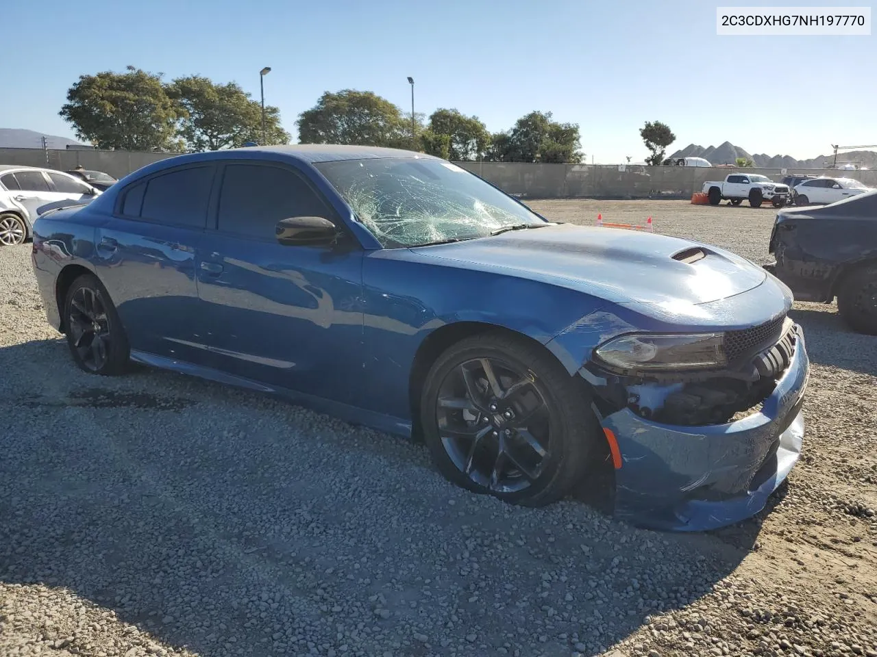 2022 Dodge Charger Gt VIN: 2C3CDXHG7NH197770 Lot: 80490594