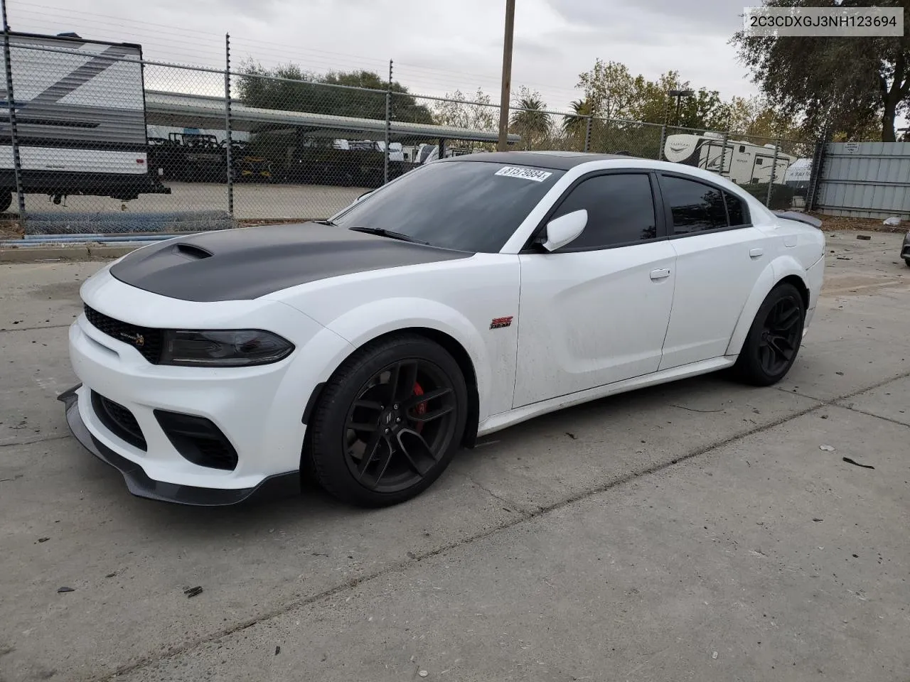 2022 Dodge Charger Scat Pack VIN: 2C3CDXGJ3NH123694 Lot: 81579884