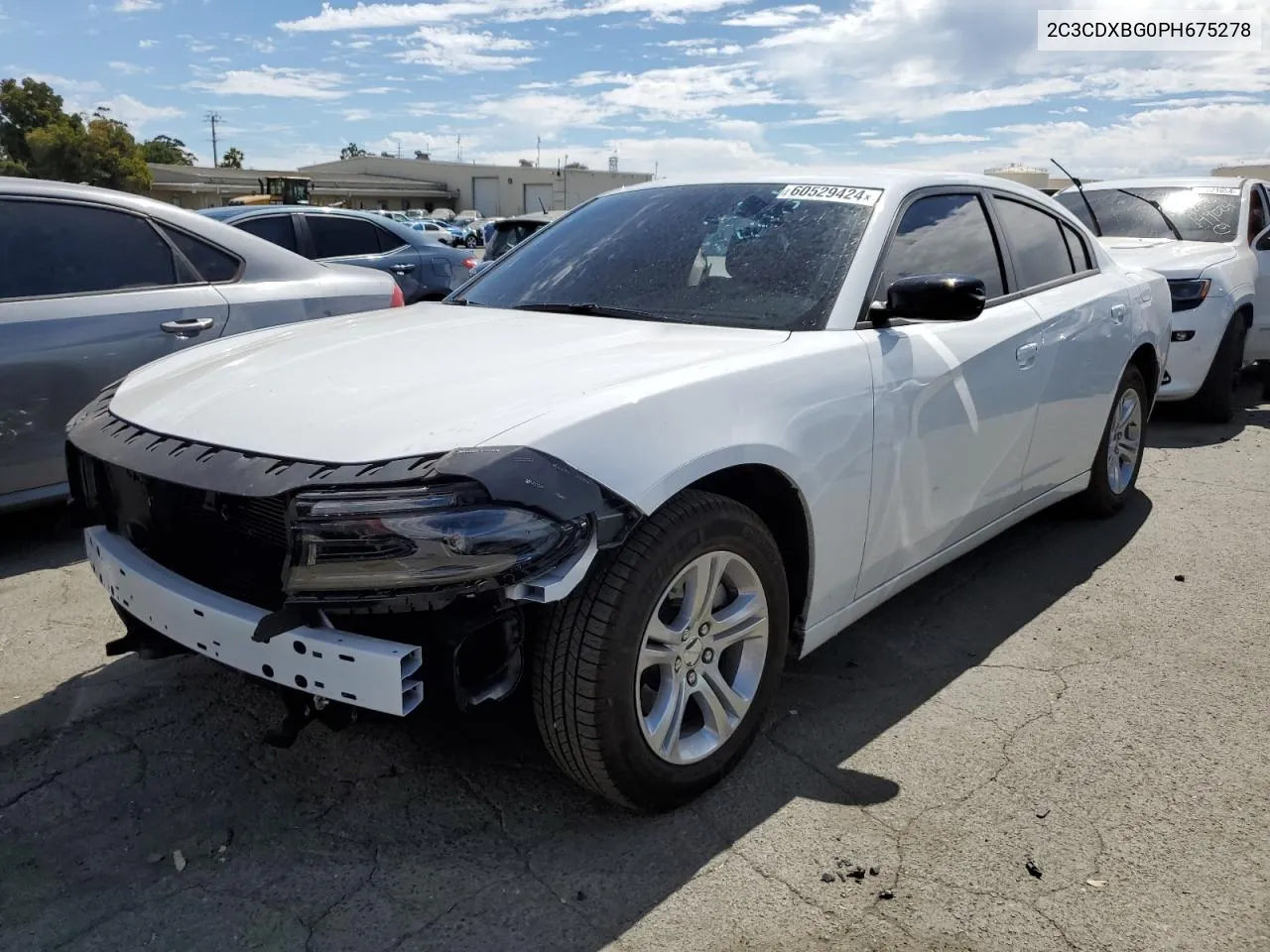 2023 Dodge Charger Sxt VIN: 2C3CDXBG0PH675278 Lot: 60529424