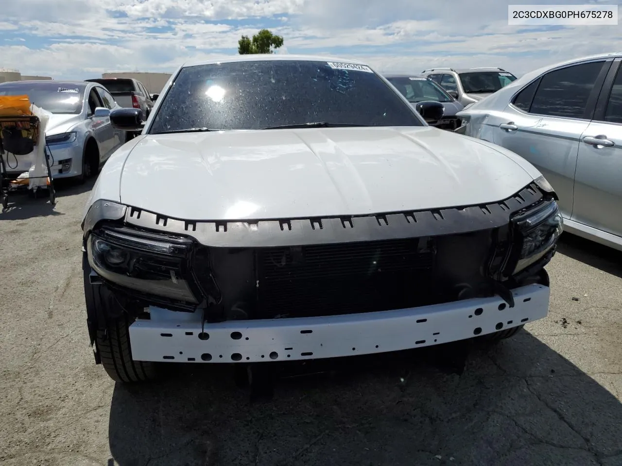 2023 Dodge Charger Sxt VIN: 2C3CDXBG0PH675278 Lot: 60529424