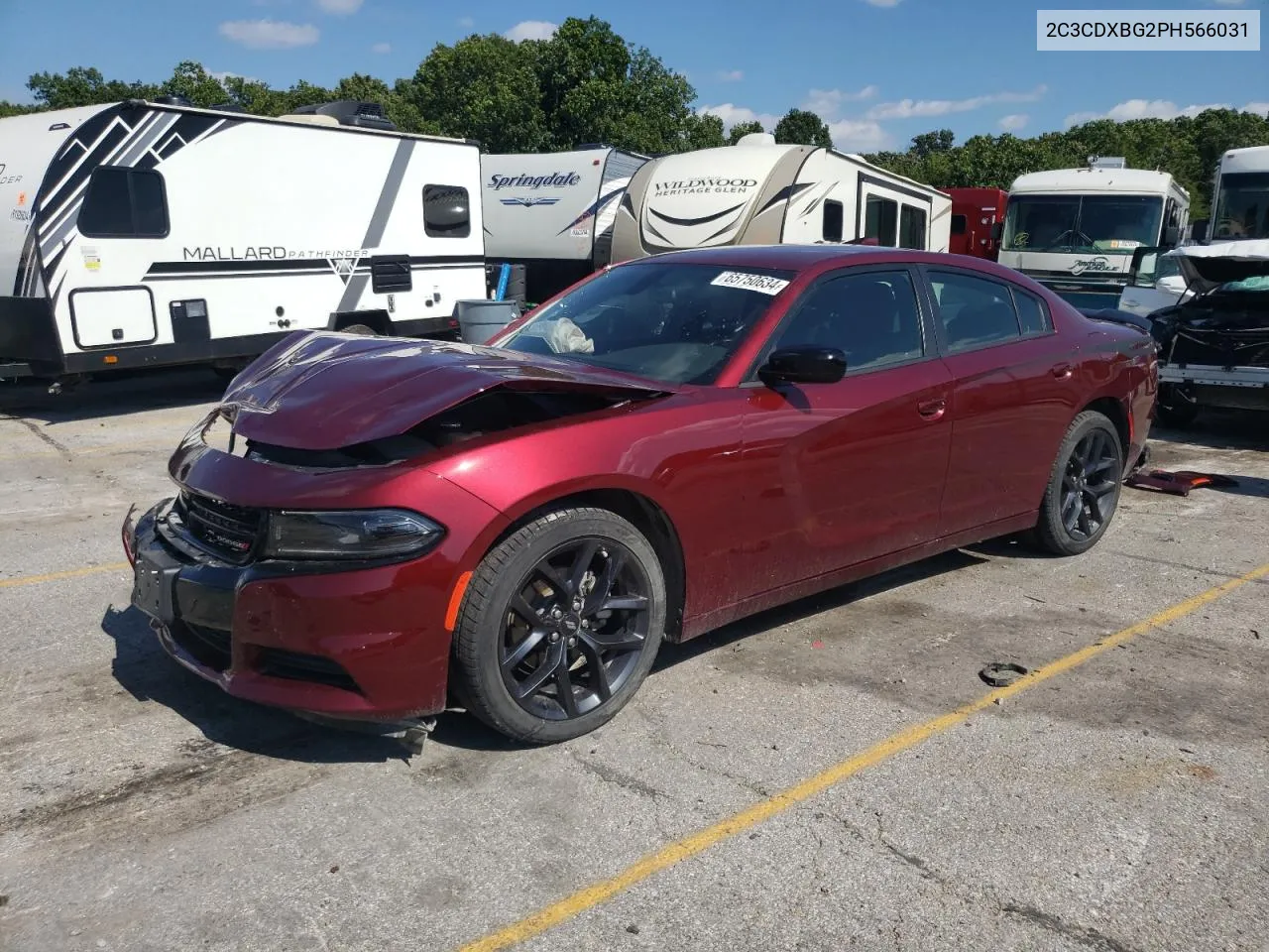 2023 Dodge Charger Sxt VIN: 2C3CDXBG2PH566031 Lot: 65750634