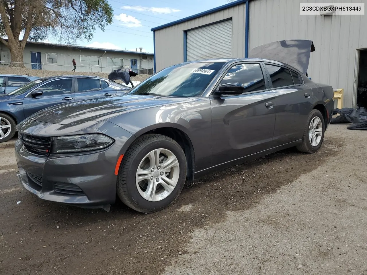 2023 Dodge Charger Sxt VIN: 2C3CDXBGXPH613449 Lot: 69994504