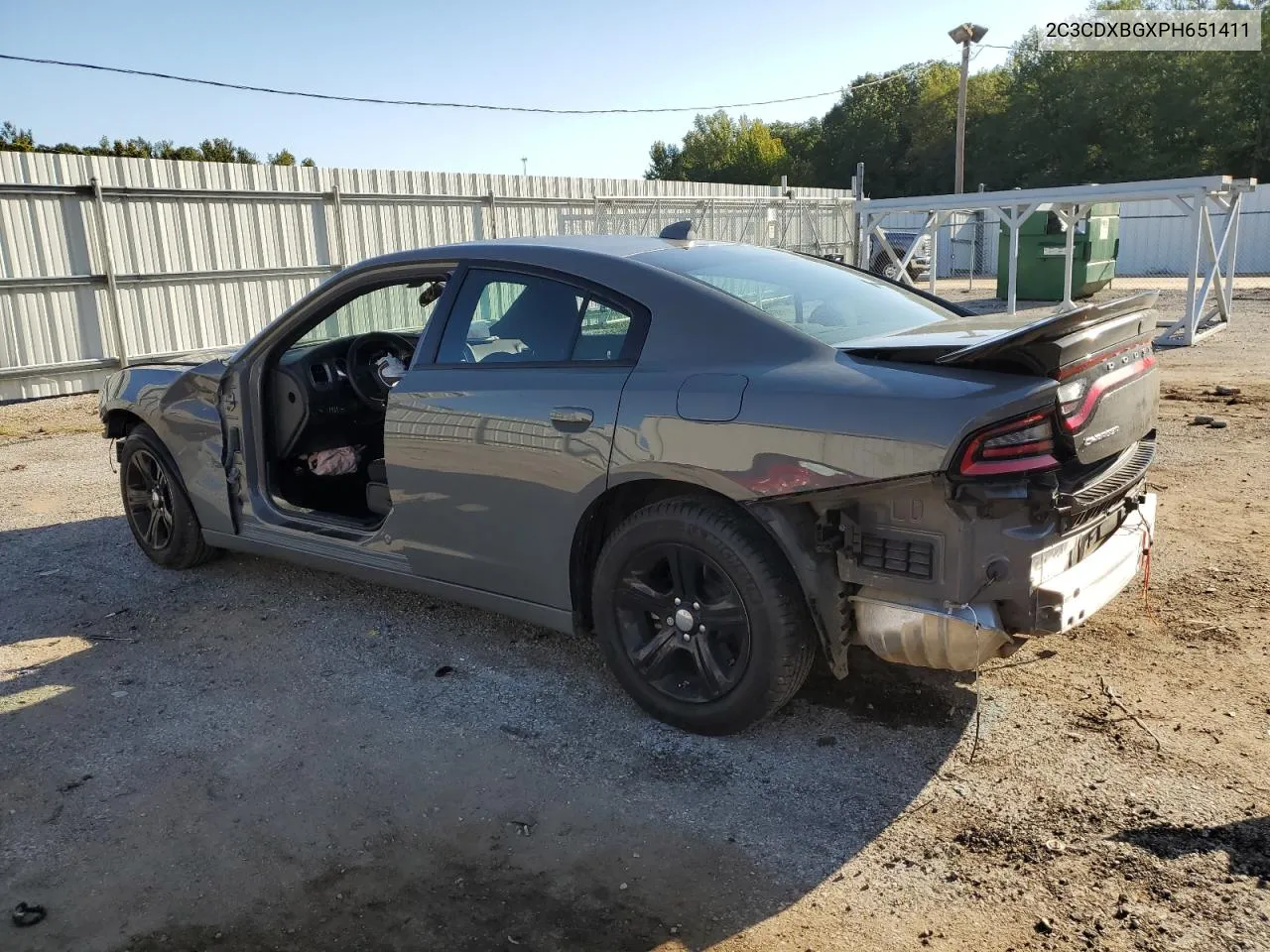 2023 Dodge Charger Sxt VIN: 2C3CDXBGXPH651411 Lot: 73111984