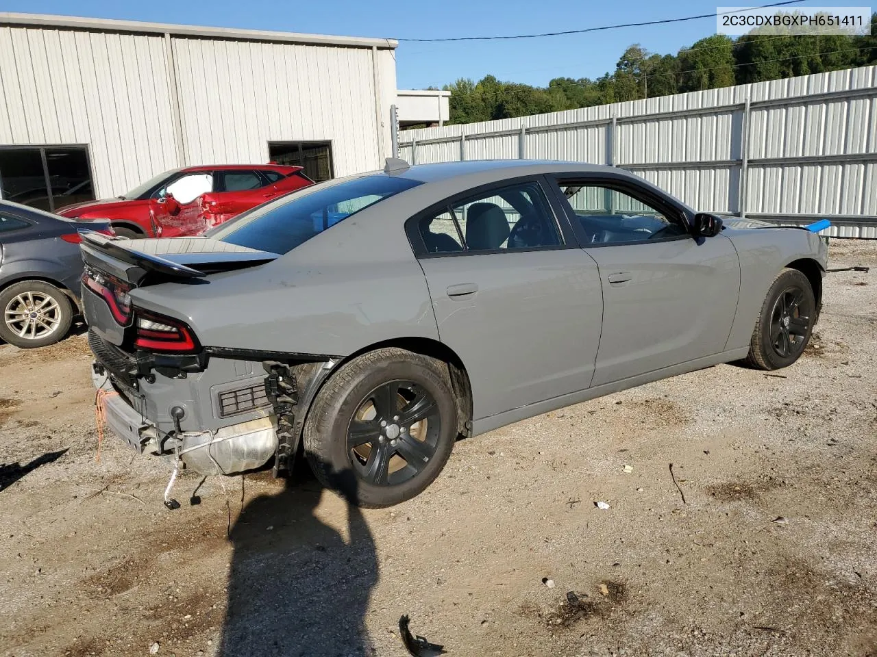 2023 Dodge Charger Sxt VIN: 2C3CDXBGXPH651411 Lot: 73111984