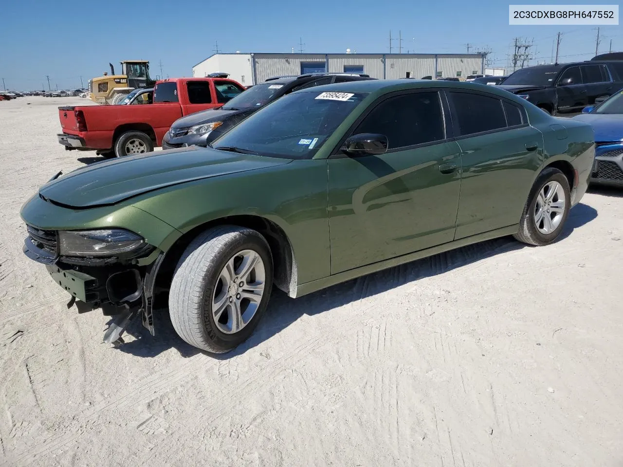 2023 Dodge Charger Sxt VIN: 2C3CDXBG8PH647552 Lot: 73595424