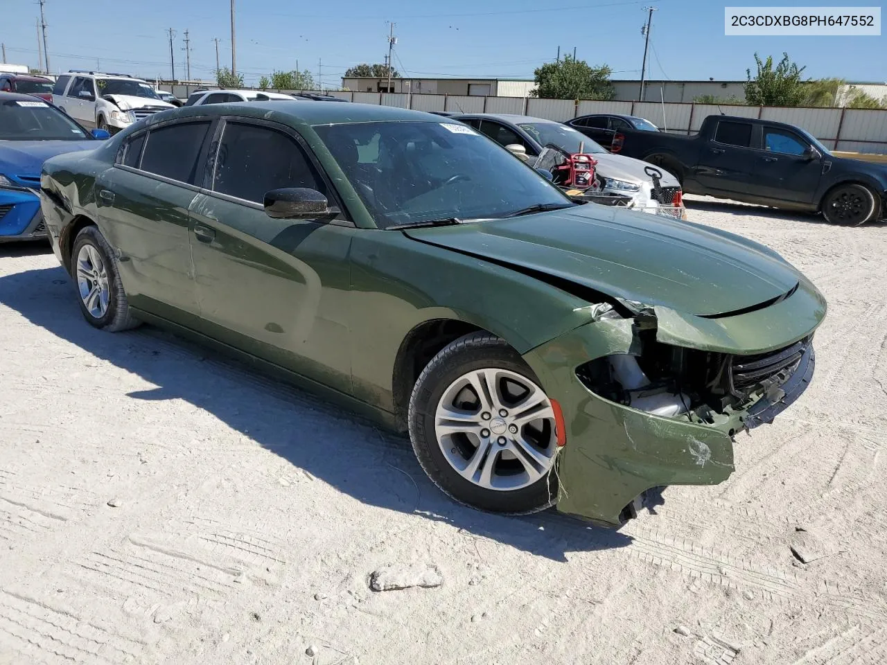 2023 Dodge Charger Sxt VIN: 2C3CDXBG8PH647552 Lot: 73595424